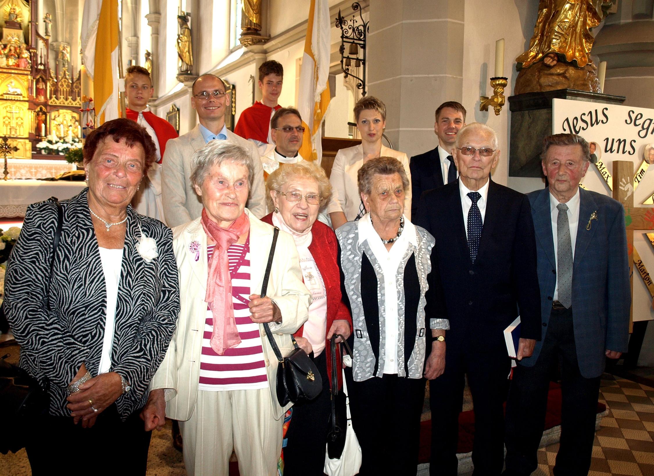 Jubilare Steinwiesen 25 und 75 Jahre