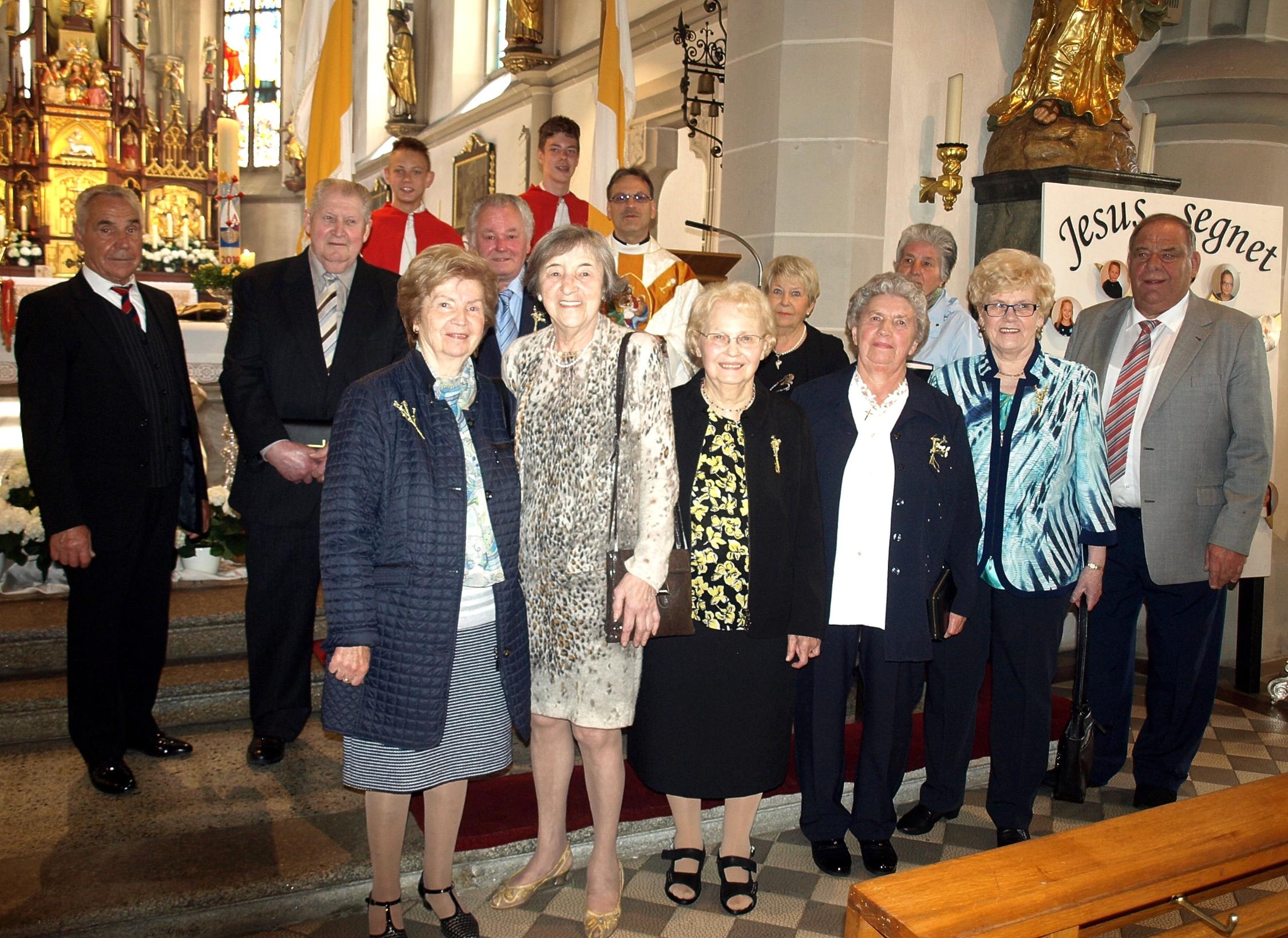 Jubilare Steinwiesen 65 und 70 Jahre