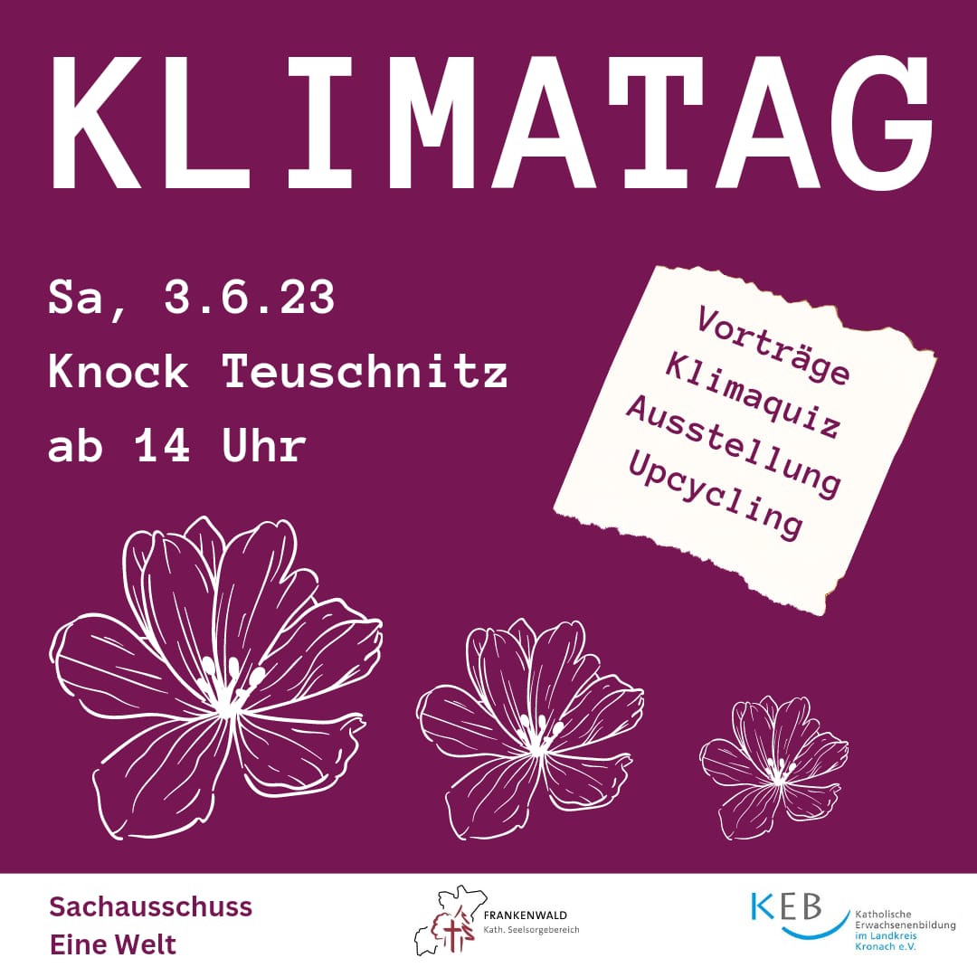 Klimatag 1.6.2023 am Knock Plakat