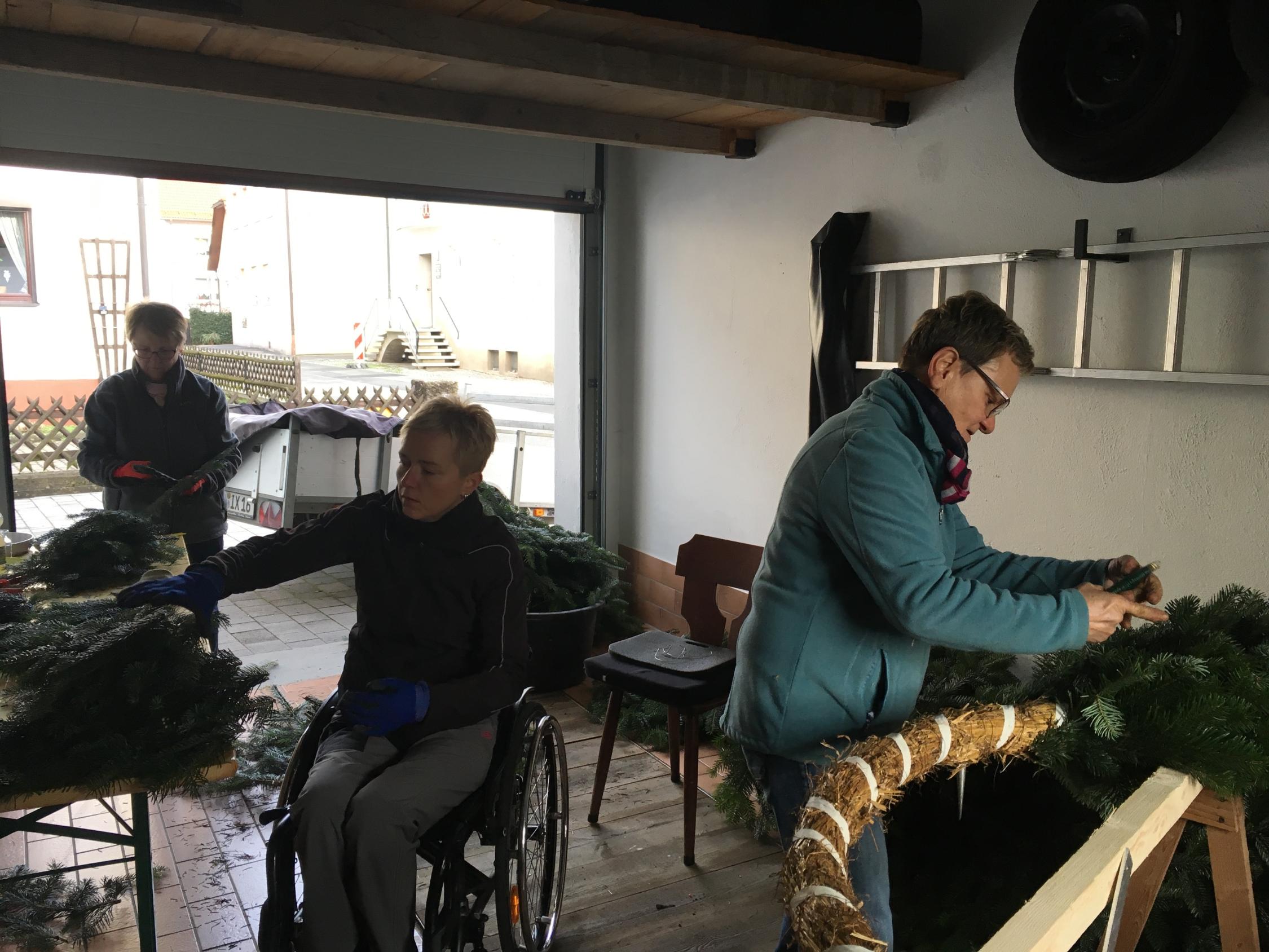 Adventskranz binden 1